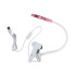 Klipsiga led-laualamp, valge-roosa, 24 led