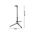 Reguleeritav must kitarristatiiv, 71–82 cm