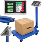 Elektrooniline lao- ja kaupluse platvormkaal lcd-ekraaniga 100kg