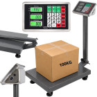 Elektrooniline lcd-ekraaniga lao- ja kaupluse platvormkaal 100kg