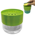 Nõudepesuvahendi dosaator käsnahoidikuga, roheline, 500 ml, 12 × 11 cm, 24028