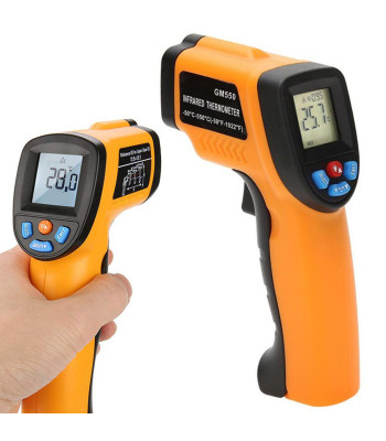Laseriga kontaktivaba infrapunatermomeeter, -50 kuni +550 °C