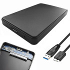 Must väline hdd- ja ssd-korpus, usb 3.0, sata, 2,5