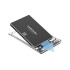 Läbipaistev sata kettakorpus hdd- ja ssd-ketastele, usb 3.0, 2,5
