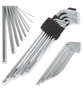 Kuulpeaga kuuskantvõtmete komplekt, 9 tk, 1,5–10 mm