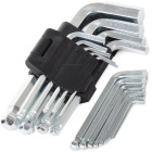 Kuulpeaga kuuskantvõtmete komplekt, 9 tk, 1,5–10 mm