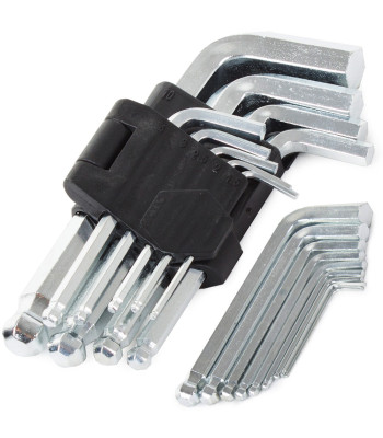 Kuulpeaga kuuskantvõtmete komplekt, 9 tk, 1,5–10 mm