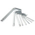 Kuulpeaga kuuskantvõtmete komplekt, 9 tk, 1,5–10 mm