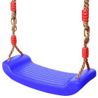 Sinine laste aiakiik plastist istme ja reguleeritavate köitega, 44cm x 17cm x 7,5cm, 01533_N