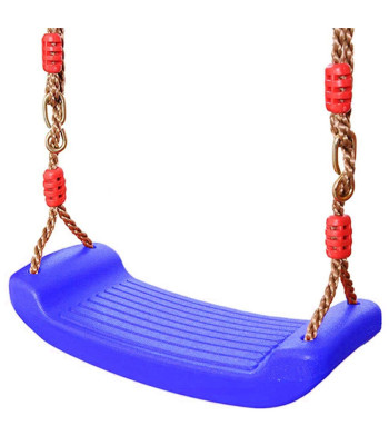 Sinine laste aiakiik plastist istme ja reguleeritavate köitega, 44cm x 17cm x 7,5cm, 01533_N
