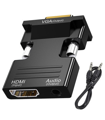 HDMI-VGA (D-Sub) audioadapter 06253, 34,2 mm × 15,6 mm × 49 mm