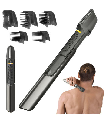 Juukse- ja habemetrimmer LED-valgustusega, 5 ühes