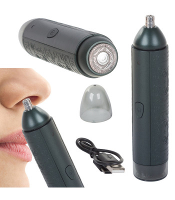 Meeste nina-, kõrva-, kulmu- ja habemetrimmer, 2-in-1