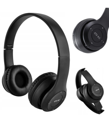 Juhtmevabad kõrvaklapid Bluetoothi, mikrofoni ja MP3-funktsiooniga P47
