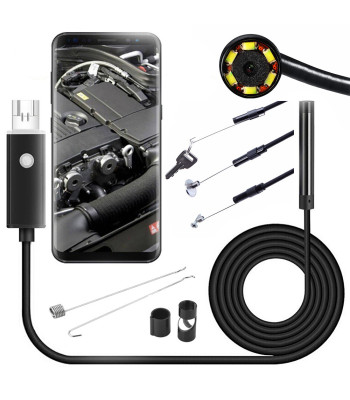 Endoskoopkaamera Androidile ja arvutile, USB, LED, 10 m