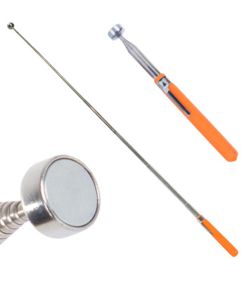 Tugeva magnetiga teleskoopiline magnethaarats, oranž, 15,5cm x 83,5cm