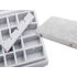Hall sametist ehtekarp-organiseerija klaaskaanega, 24 lahtrit, 20 × 15 × 5,2 cm