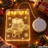 LED-jõuluvitraaž aknale kellukestega, 11,5cm x 17cm x 1,5cm