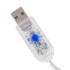 Mitmevärviline tähtedega led-valguskardin puldi ja usb-toitega, 138 led, 3m