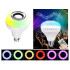 RGB LED-pirn Bluetooth-kõlari ja kaugjuhtimispuldiga, E27
