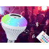 RGB LED-pirn Bluetooth-kõlari ja kaugjuhtimispuldiga, E27