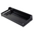 Seinale kinnitatav köögiriiul maitseainetele, alumiiniumist, must, 30 × 13 × 5,5 cm
