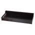 Seinale kinnitatav köögiriiul maitseainetele, alumiiniumist, must, 30 × 13 × 5,5 cm