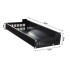Seinale kinnitatav köögiriiul maitseainetele, alumiiniumist, must, 30 × 13 × 5,5 cm