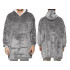 Soe hall pleedpusa, paks ja pehme, 2-in-1, oversize, XXL