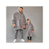 Soe hall pleedpusa, paks ja pehme, 2-in-1, oversize, XXL
