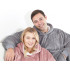 Soe hall pleedpusa, paks ja pehme, 2-in-1, oversize, XXL