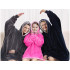 Roosa soe ja paks pleedpusa 2-in-1, oversized, XXL