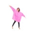 Roosa soe ja paks pleedpusa 2-in-1, oversized, XXL
