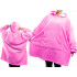 Roosa soe ja paks pleedpusa 2-in-1, oversized, XXL