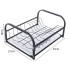 Must nõudekuivatusrest tilgaalusega, metallist ja plastist – 35 × 27 × 18 cm
