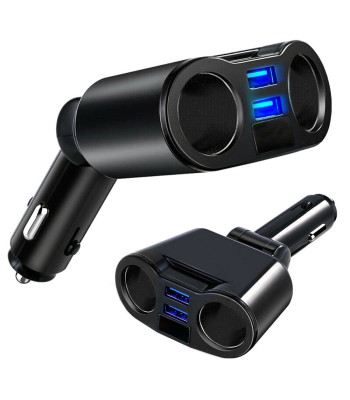 Sigaretisüütaja jagaja ja autolaadija, 2 usb-porti