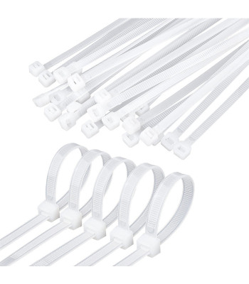 Kaablisidemed, valged, 100 tk, 2,5 × 100 mm
