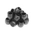 Toolijalgade silikoonist kaitsekatted vildist põhjaga, mustad, 16 tk, 12–16 mm