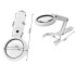 Kokkupandav USB-toitega juveliirilupp LED-valgustusega, 5x, 11x, 8 LED-i