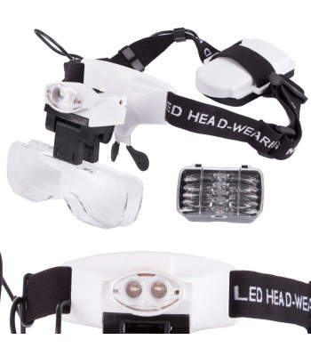 Prillluup kellassepa- ja elektroonikatöödeks, 2 LED-i, 6x