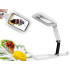 Kokkupandav lauajuveeliluup USB-toitega, patareitoitega, 18 LED-i, 3x