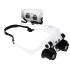Kellassepa luupprillid kahe led-valgustiga, 10x, 15x, 20x, 25x