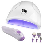 Hübriidmaniküüri komplekt UV/LED-lambi ja küünefreesiga, 12 LED-i, 12 W