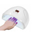 Hübriidmaniküüri komplekt UV/LED-lambi ja küünefreesiga, 12 LED-i, 12 W