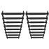 Sidumisvabad silikoonist kingapaelad, mustad, 16 tk