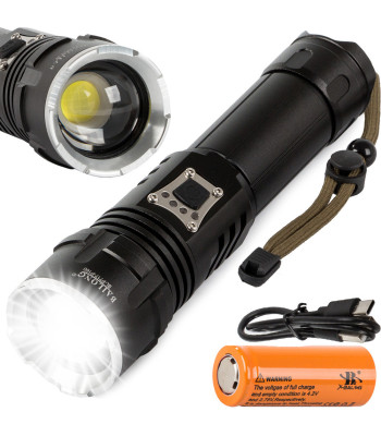 Bailong taktikaline led-taskulamp suumi ja akupanga funktsiooniga – CREE XHP160 P717
