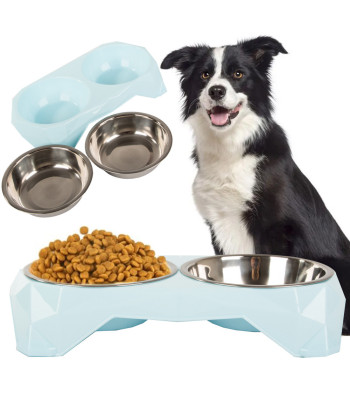 Metallist topeltkauss koerale ja kassile, 350ml x 2
