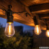 Sooja valge valgusega aiavalguskett, 20 led-lampi, 20m