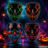 Helendav led-mask kontrolleriga halloweeniks ja cosplay jaoks – 21cm x 17cm