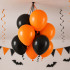 Halloweeni õhupallikomplekt, mustad ja oranžid, 20 tk